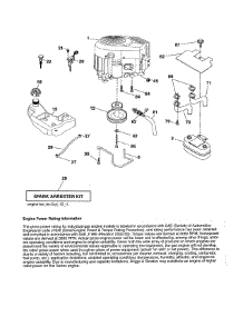Engine parts for Craftsman Front-Engine Lawn Tractor 917254131 from AppliancePartsPros.com