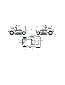 Decals parts for Craftsman Front-Engine Lawn Tractor 917254131 from AppliancePartsPros.com