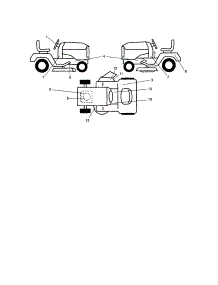 Decals parts for Craftsman Front-Engine Lawn Tractor 917254140 from AppliancePartsPros.com