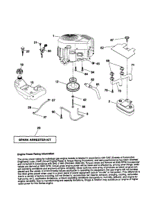 Engine parts for Craftsman Front-Engine Lawn Tractor 917254141 from AppliancePartsPros.com