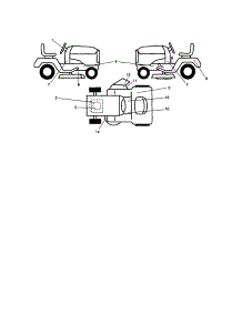Decals parts for Craftsman Front-Engine Lawn Tractor 917254141 from AppliancePartsPros.com