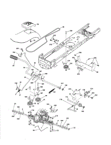 Drive parts for Craftsman Front-Engine Lawn Tractor 917254142 from AppliancePartsPros.com