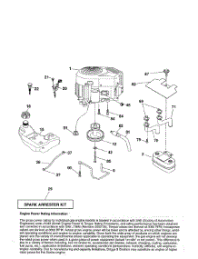 Engine parts for Craftsman Front-Engine Lawn Tractor 917254142 from AppliancePartsPros.com