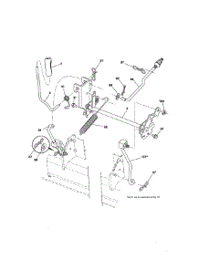 Mower Lift parts for Craftsman Front-Engine Lawn Tractor 917254142 from AppliancePartsPros.com