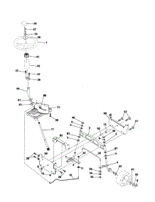 Steering parts for Craftsman Front-Engine Lawn Tractor 917254150 from AppliancePartsPros.com
