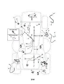 Electrical parts for Craftsman Front-Engine Lawn Tractor 917254160 from AppliancePartsPros.com