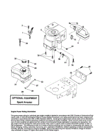 Engine parts for Craftsman Front-Engine Lawn Tractor 917254160 from AppliancePartsPros.com
