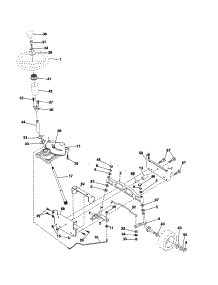 Steering parts for Craftsman Front-Engine Lawn Tractor 917254160 from AppliancePartsPros.com