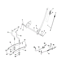 Mower Lift parts for Craftsman Front-Engine Lawn Tractor 917254160 from AppliancePartsPros.com