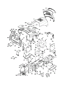 Chassis And Enclosures parts for Craftsman Front-Engine Lawn Tractor 917254170 from AppliancePartsPros.com
