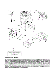 Engine parts for Craftsman Front-Engine Lawn Tractor 917254170 from AppliancePartsPros.com