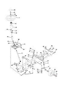 Steering parts for Craftsman Front-Engine Lawn Tractor 917254170 from AppliancePartsPros.com