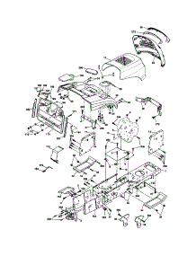 Chassis And Enclosures parts for Craftsman Front-Engine Lawn Tractor 917254180 from AppliancePartsPros.com