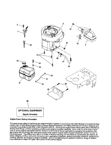 Engine parts for Craftsman Front-Engine Lawn Tractor 917254180 from AppliancePartsPros.com