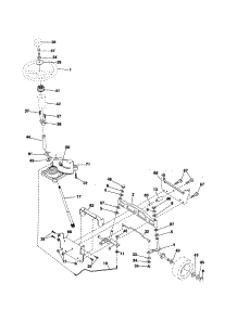 Steering parts for Craftsman Front-Engine Lawn Tractor 917254180 from AppliancePartsPros.com
