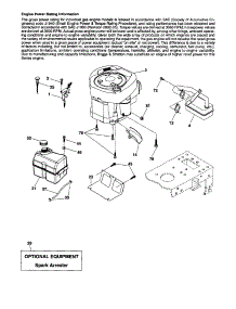 Engine parts for Craftsman Front-Engine Lawn Tractor 917254181 from AppliancePartsPros.com