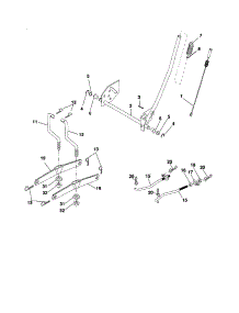 Mower Lift parts for Craftsman Front-Engine Lawn Tractor 917254181 from AppliancePartsPros.com