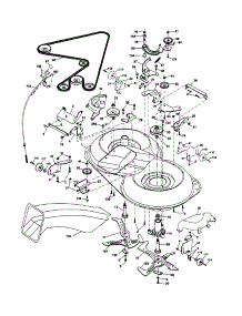 Mower parts for Craftsman Front-Engine Lawn Tractor 917254182 from AppliancePartsPros.com