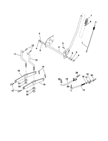 Mower Lift parts for Craftsman Front-Engine Lawn Tractor 917254182 from AppliancePartsPros.com