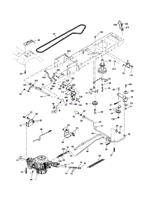 Drive parts for Craftsman Front-Engine Lawn Tractor 917254190 from AppliancePartsPros.com