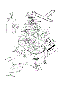 Mower Deck parts for Craftsman Front-Engine Lawn Tractor 917254190 from AppliancePartsPros.com