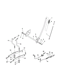 Mower Lift parts for Craftsman Front-Engine Lawn Tractor 917254191 from AppliancePartsPros.com