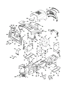 Chassis & Enclosures parts for Craftsman Front-Engine Lawn Tractor 917254200 from AppliancePartsPros.com
