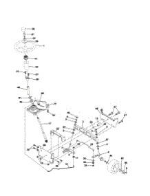 Steering parts for Craftsman Front-Engine Lawn Tractor 917254200 from AppliancePartsPros.com