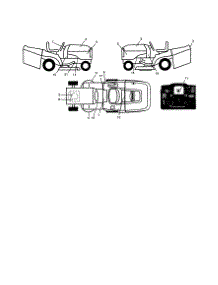 Decals parts for Craftsman Front-Engine Lawn Tractor 917254200 from AppliancePartsPros.com