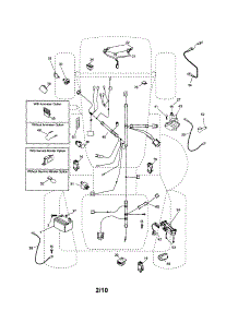 Electrical parts for Craftsman Front-Engine Lawn Tractor 917254210 from AppliancePartsPros.com