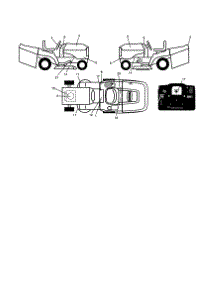 Decals parts for Craftsman Front-Engine Lawn Tractor 917254210 from AppliancePartsPros.com