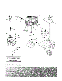 Engine parts for Craftsman Front-Engine Lawn Tractor 917254211 from AppliancePartsPros.com