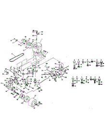 Drive parts for Craftsman Front-Engine Lawn Tractor 917254230 from AppliancePartsPros.com