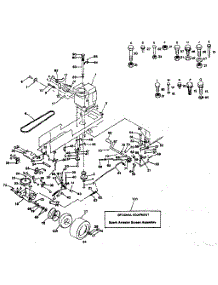 Drive parts for Craftsman Front-Engine Lawn Tractor 917254231 from AppliancePartsPros.com
