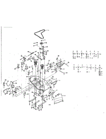 Mower Deck parts for Craftsman Front-Engine Lawn Tractor 917254240 from AppliancePartsPros.com