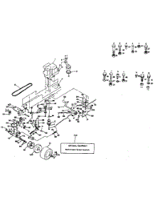 Drive parts for Craftsman Front-Engine Lawn Tractor 917254242 from AppliancePartsPros.com