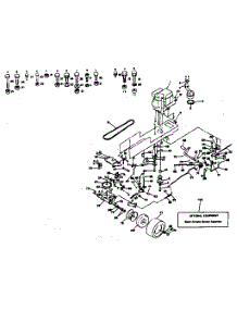 Drive parts for Craftsman Front-Engine Lawn Tractor 917254245 from AppliancePartsPros.com