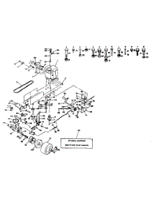 Drive parts for Craftsman Front-Engine Lawn Tractor 917254274 from AppliancePartsPros.com