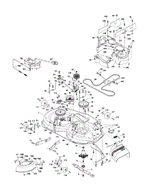 Mower Deck parts for Craftsman Front-Engine Lawn Tractor 917254280 from AppliancePartsPros.com