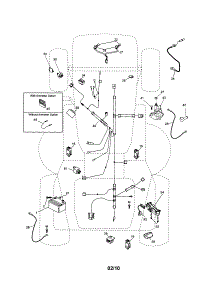Electrical parts for Craftsman Front-Engine Lawn Tractor 917254290 from AppliancePartsPros.com