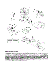 Engine parts for Craftsman Front-Engine Lawn Tractor 917254290 from AppliancePartsPros.com