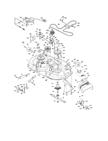 Mower Deck parts for Craftsman Front-Engine Lawn Tractor 917254310 from AppliancePartsPros.com