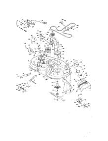 Mower Deck parts for Craftsman Front-Engine Lawn Tractor 917254311 from AppliancePartsPros.com