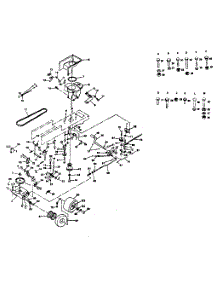 Drive parts for Craftsman Front-Engine Lawn Tractor 917254311-1987 from AppliancePartsPros.com