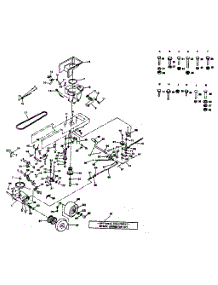 Drive parts for Craftsman Front-Engine Lawn Tractor 917254312 from AppliancePartsPros.com