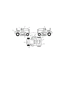 Decals parts for Craftsman Front-Engine Lawn Tractor 917254320 from AppliancePartsPros.com