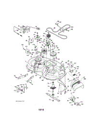 Mower Deck parts for Craftsman Front-Engine Lawn Tractor 917254321 from AppliancePartsPros.com