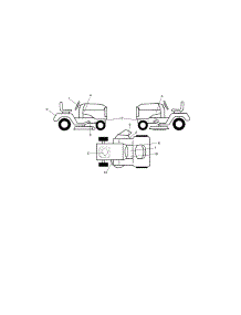 Decals parts for Craftsman Front-Engine Lawn Tractor 917254321 from AppliancePartsPros.com