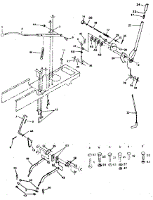 Lift Adjustment parts for Craftsman Front-Engine Lawn Tractor 917254323 from AppliancePartsPros.com