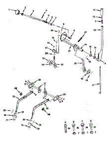 Lift Adjustment parts for Craftsman Front-Engine Lawn Tractor 917254350 from AppliancePartsPros.com